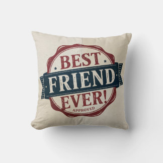 Bester Freund je Zugelassenes Textdesign Kissen