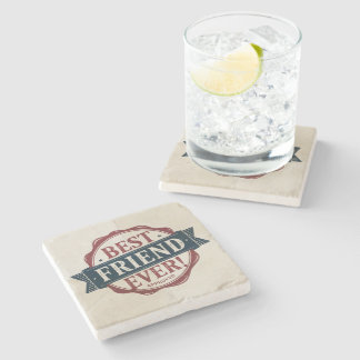 Bester Freund je Zugelassenes Textdesign Steinuntersetzer