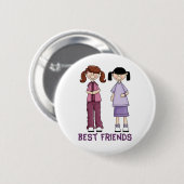 Bester Freund-Knopf Button (Vorne & Hinten)