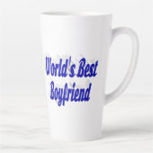 Bester Freund mit blauem Text Milchtasse (Rechts)