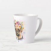 Bester Freund Mops für Hunde und Möpsen Liebhaber Milchtasse (Rechte Ecke)