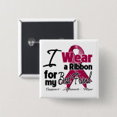 Bester Freund - Multiples Myelom Ribbon Button (Vorne & Hinten)