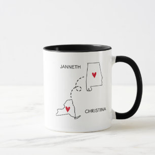 Bester Freund nie zu weit entfernt Freund Tasse