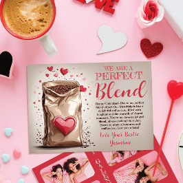 Bester Freund Perfect Blend 4 Foto Galentinstag Feiertagskarte