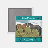 Bester Freund-Pferd-Magnet Magnet (Vorderseite/Rückseite)