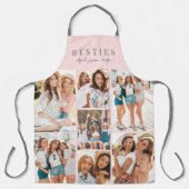 Bester Freund Pink BFF Fotocollage Schürze (Vorderseite)