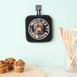 Bester Freund Pit Bull Terrier Topflappen