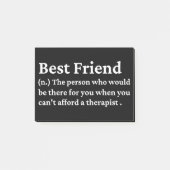 Bester Freund Post-it Klebezettel (Vorderseite)