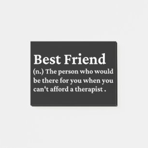 Bester Freund Post-it Klebezettel