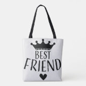 Bester Freund QUEENIE Kronenlogo Tasche (Rückseite)