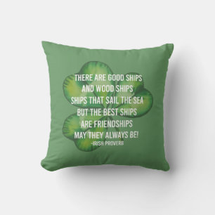 Bester Freund Shamrock Freundschaft Irischer Segen Kissen