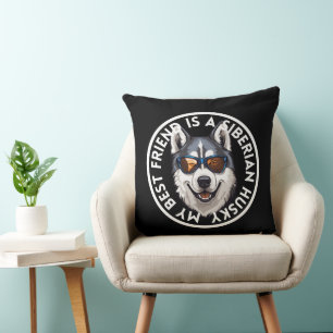 Bester Freund Siberian Husky Kissen
