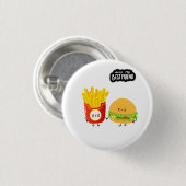 Bester Freund Süßes Essen Button (Vorne & Hinten)