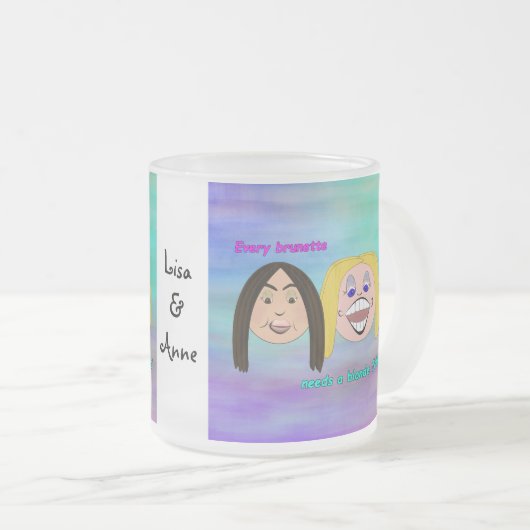 Bester Freund-Tasse Mattglastasse (VorderseiteRechts)