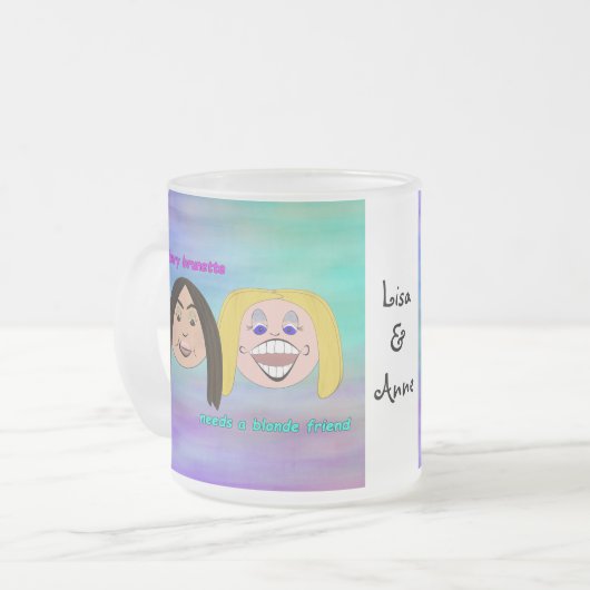 Bester Freund-Tasse Mattglastasse (Vorderseite Links)