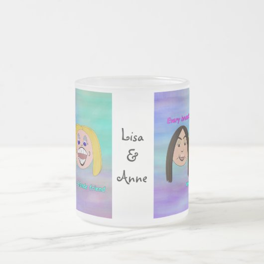 Bester Freund-Tasse Mattglastasse (Mittel)