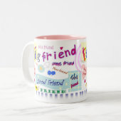 Bester Freund-Tasse Zweifarbige Tasse (Vorderseite Links)