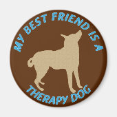 Bester Freund Therapy Dog Magnet (Vorne)