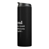 Bester Freund Thermosbecher (Nach rechts gedreht)