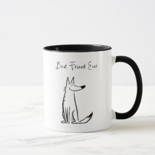 Bester Freund überhaupt Hundetasse – Süße Skizzeni Tasse