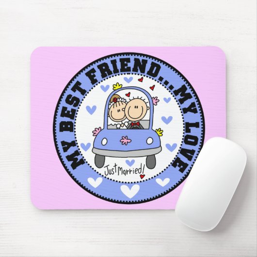 Bester Freund und Liebe Mousepad (Mit Mouse)