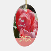 Bester Freund verziert überhaupt rosa BBF Keramikornament (Rechts)