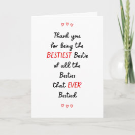 Bester Freund Vielen Dank Bestie Card Karte