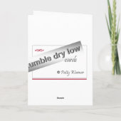 Bester Freund-Weihnachtskarte Feiertagskarte (Rückseite)