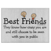 Bester Freund weiß Schneidebrett (Vorderseite)