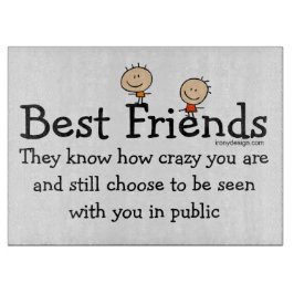 Bester Freund weiß Schneidebrett