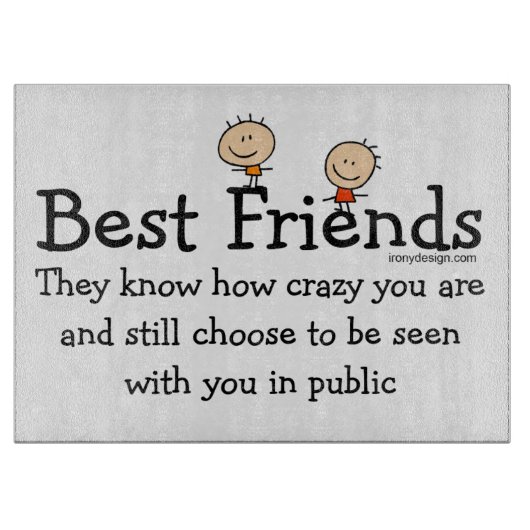 Bester Freund weiß Schneidebrett (Vorderseite)