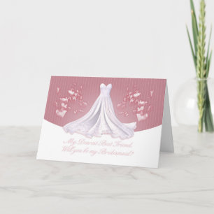 Bester Freund - Werden Sie meine Bridesmaid-Gruß C Einladung