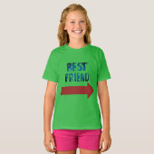 Bester Freund-Zeiger Roter Pfeil T-Shirt (Vorne ganz)