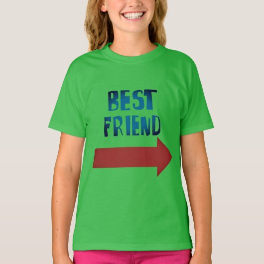 Bester Freund-Zeiger Roter Pfeil T-Shirt (Vorderseite)