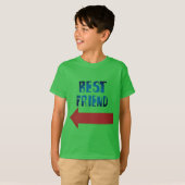 Bester Freund-Zeiger Roter Pfeil T-Shirt (Vorne ganz)