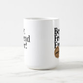 Bester Freund - Zugelassenes Textdesign Kaffeetasse (Mittel)