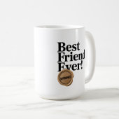 Bester Freund - Zugelassenes Textdesign Kaffeetasse (VorderseiteRechts)