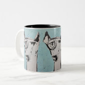 Bester Freund Zweifarbige Tasse (Vorderseite Links)