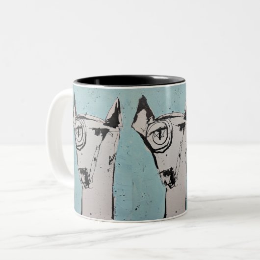 Bester Freund Zweifarbige Tasse (Vorderseite Links)
