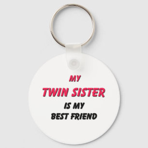Bester Freund-Zwillings-Schwester Schlüsselanhänger