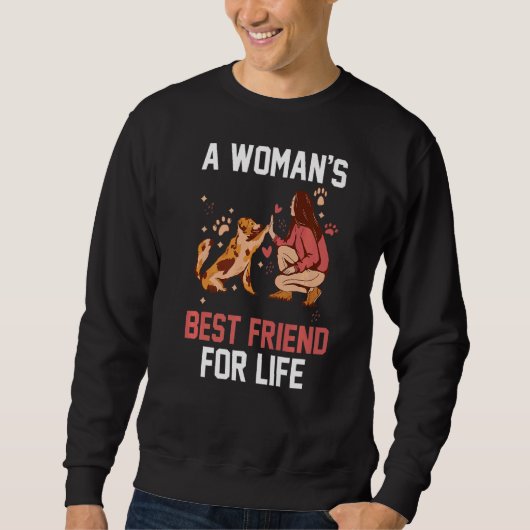 Bester Freundhund Sweatshirt (Vorderseite)