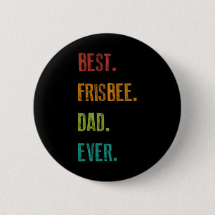 Bester Frisbee-Vater aller Zeiten Vintage Ultimate Button
