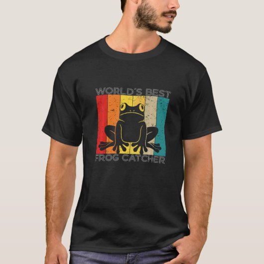 Bester Froschfänger der Welt Froschfangen T-Shirt (Vorderseite)