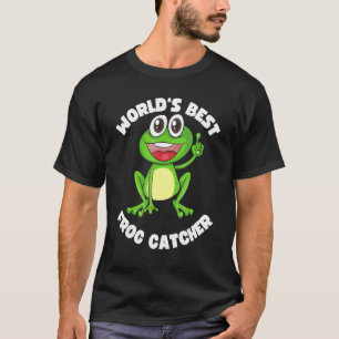 Bester Froschfänger der Welt Kinder Süße Frösche T-Shirt