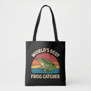 Bester Froschfänger der Welt Lustiges Meme Sarkast Tasche