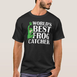 Bester Froschfänger der Welt mit grünem Grog T-Shirt