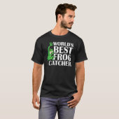 Bester Froschfänger der Welt mit grünem Grog  T-Shirt (Vorne ganz)