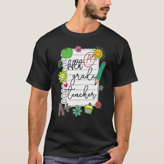 Bester Fünfter Lehrer T-Shirt (Vorderseite)