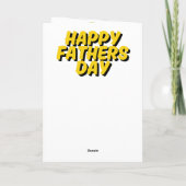 Bester Furzender Vater Aller Zeiten Karte (Rückseite)