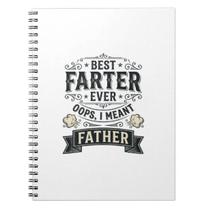 Bester Furzer Allerlustigster Vater Shirt Design_1 Notizblock